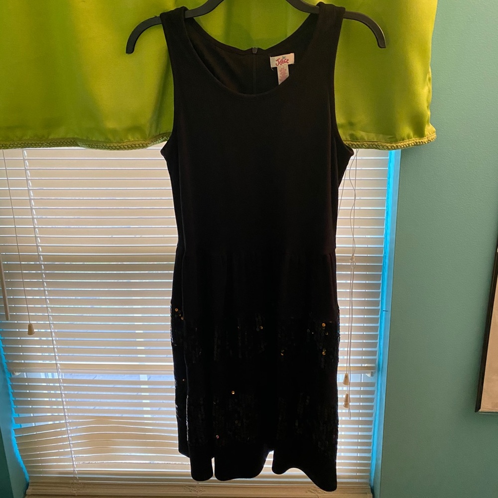 Justice black dress